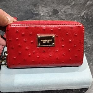 Michael Kors leather wristlet/wallet